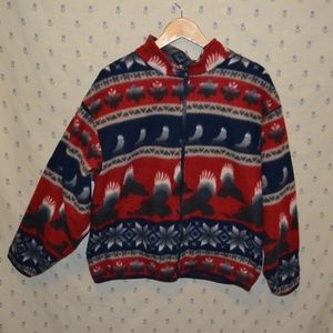 (3 for 20) blue and red patterned fleece